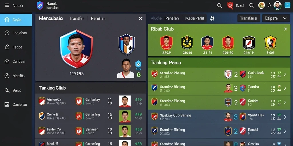 Leaderboard menunjukkan peringkat pemain secara real-time.